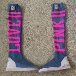 VS Pink Boots